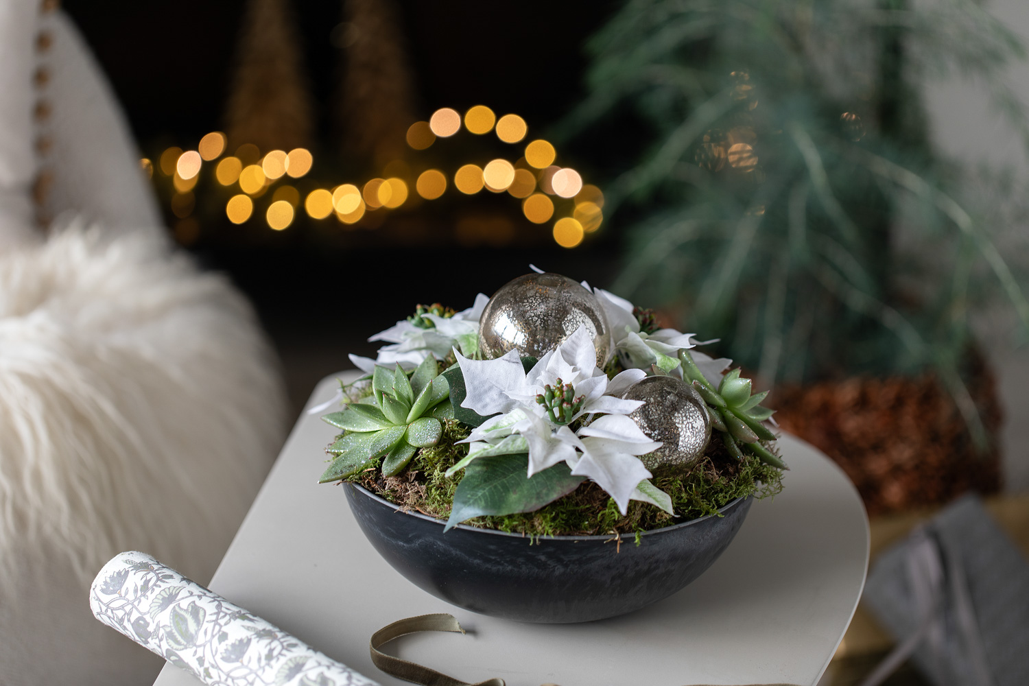 Julegruppe med mini julestjerner